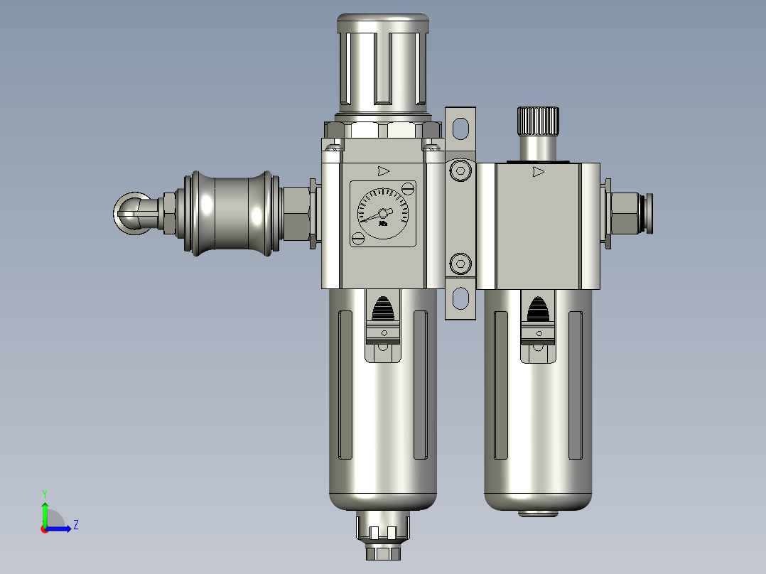 LXYC-BOSS二联件部件-1左视图
