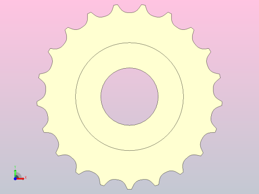 JI 821-21T-R40-C1机加工被动轮前视缩略图