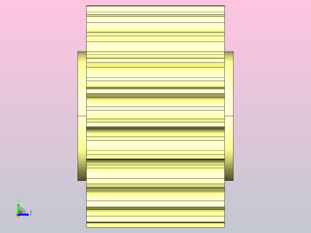 JI 821-21T-R40-C1机加工被动轮左视图