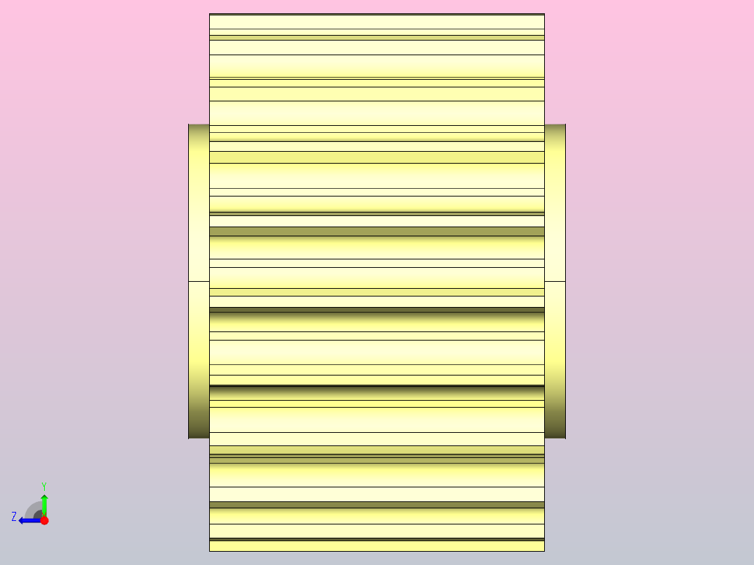 JI 821-21T-R40-C1机加工被动轮右视图