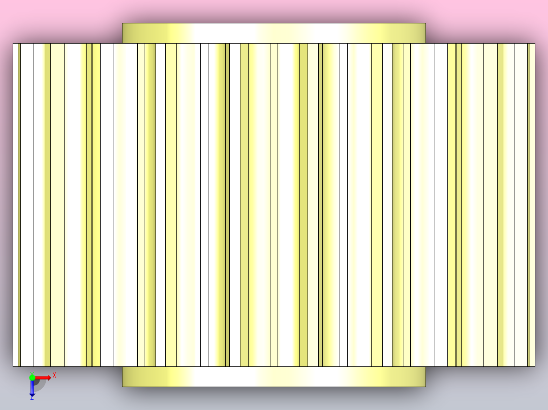 JI 821-21T-R40-C1机加工被动轮俯视图