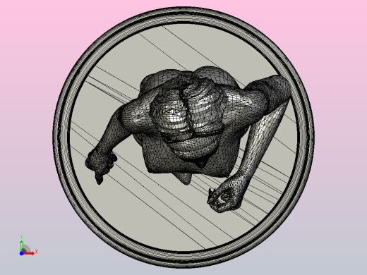 FigurePosingnude.stl前视缩略图