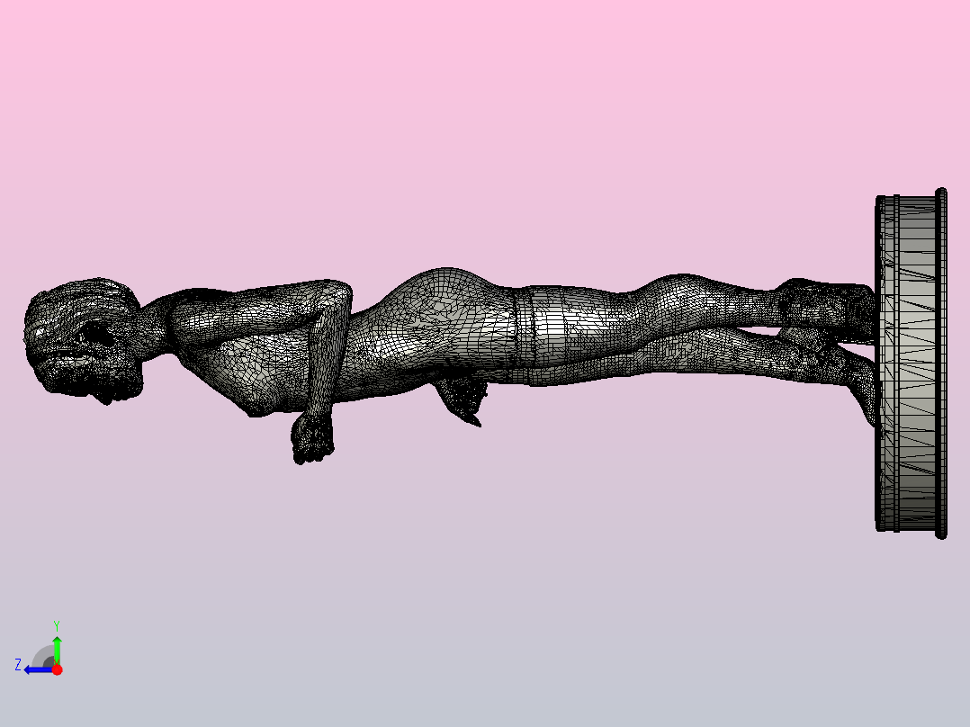 FigurePosingnude.stl右视图