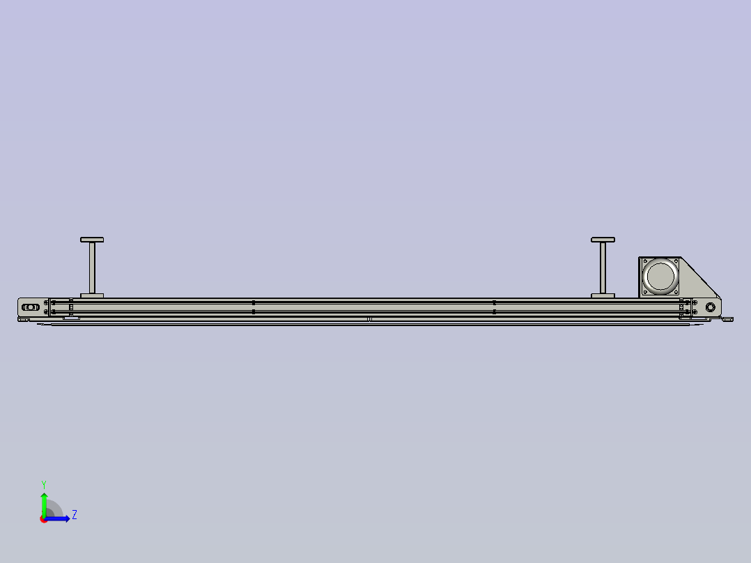 电子插针精密焊接生产线设计-治具回流流水线-V1左视图