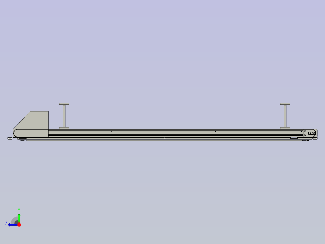 电子插针精密焊接生产线设计-治具回流流水线-V1右视图