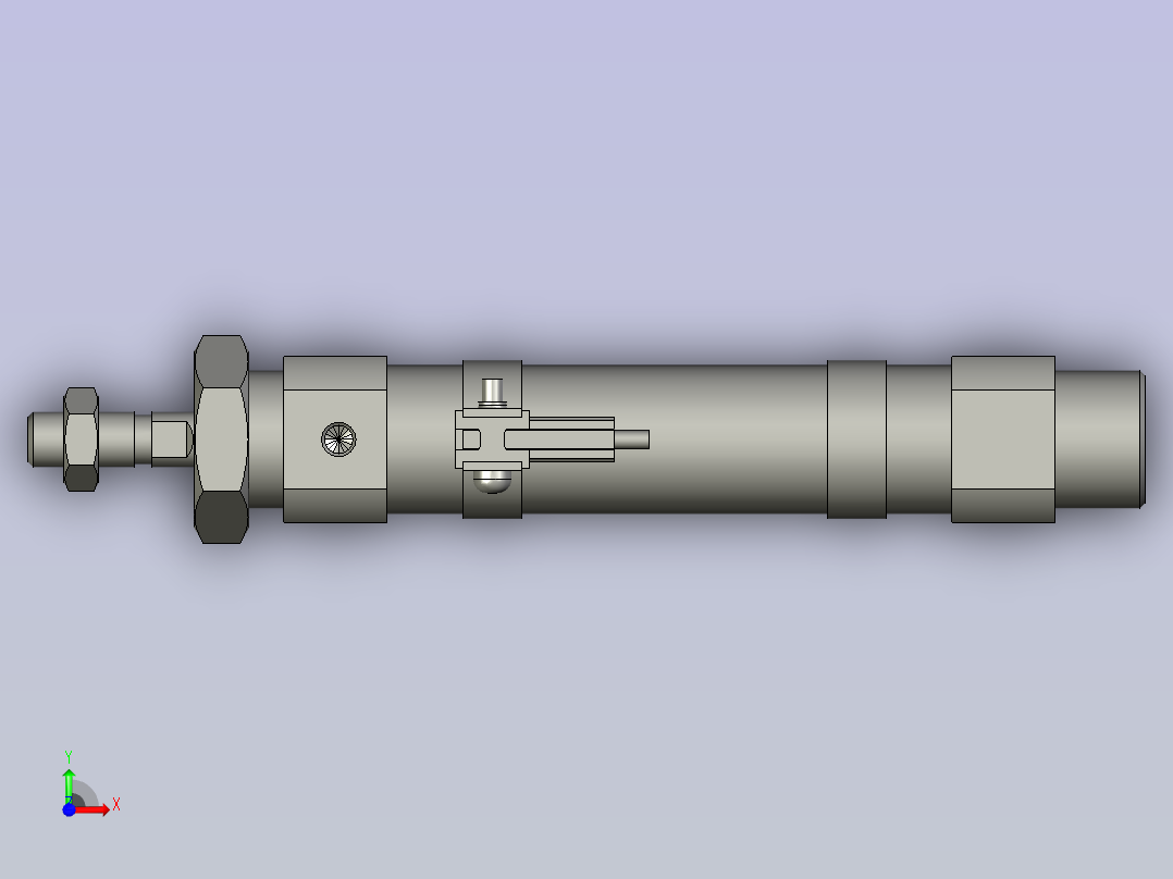 粘钉机振动盘-CDM2B20-50Z-M9BL(SMC)前视图