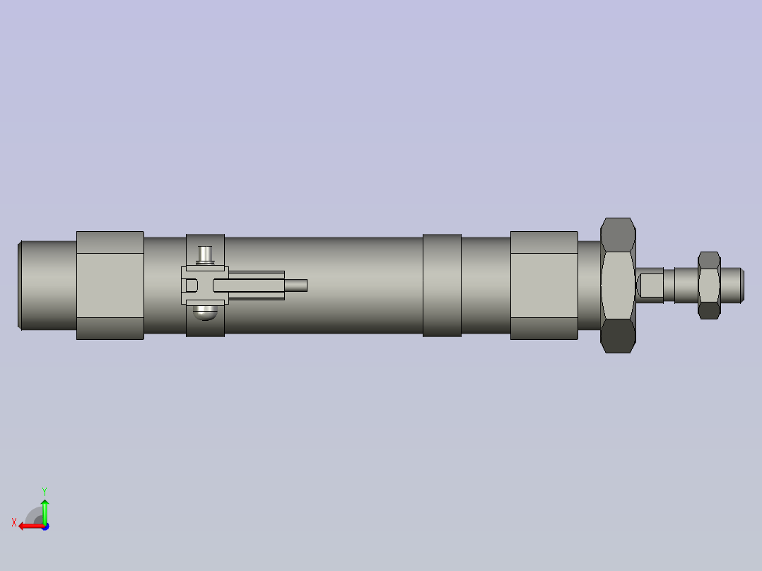 粘钉机振动盘-CDM2B20-50Z-M9BL(SMC)后视图