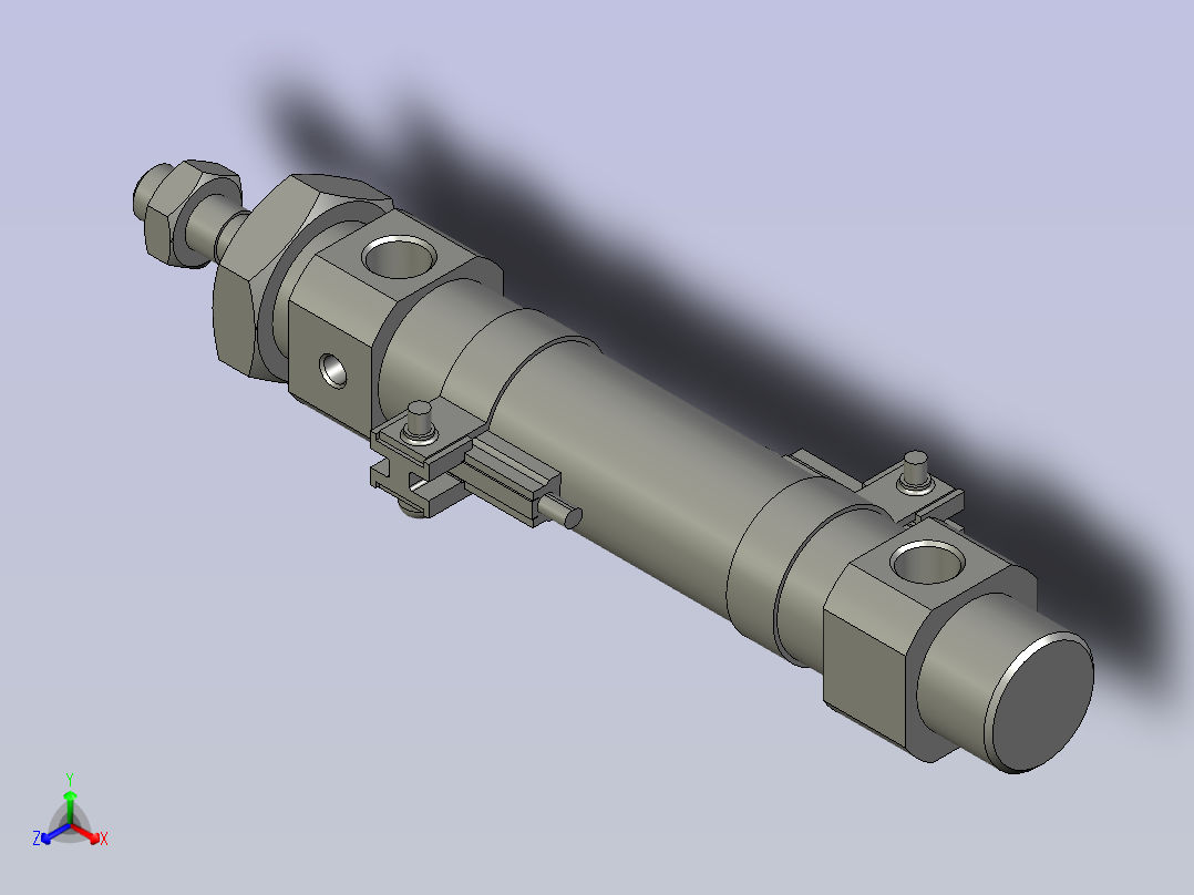粘钉机振动盘-CDM2B20-50Z-M9BL(SMC)正等轴测图
