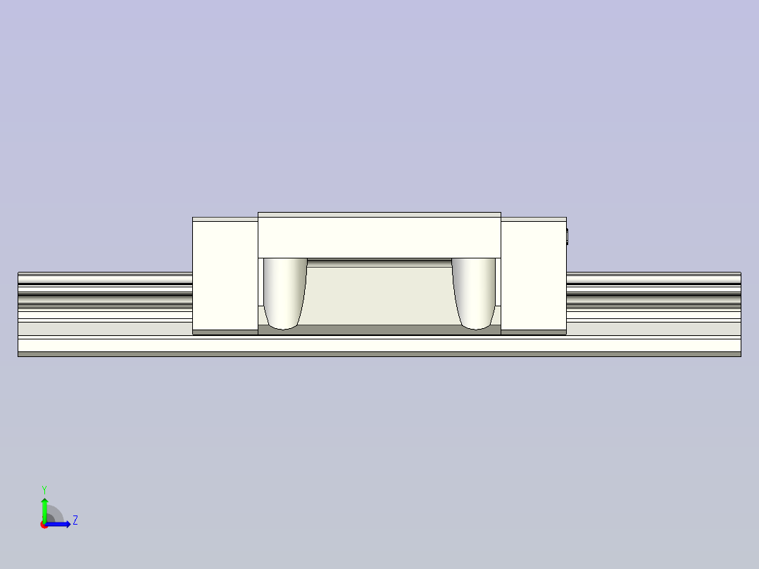 上银导轨 QHW20CC左视图