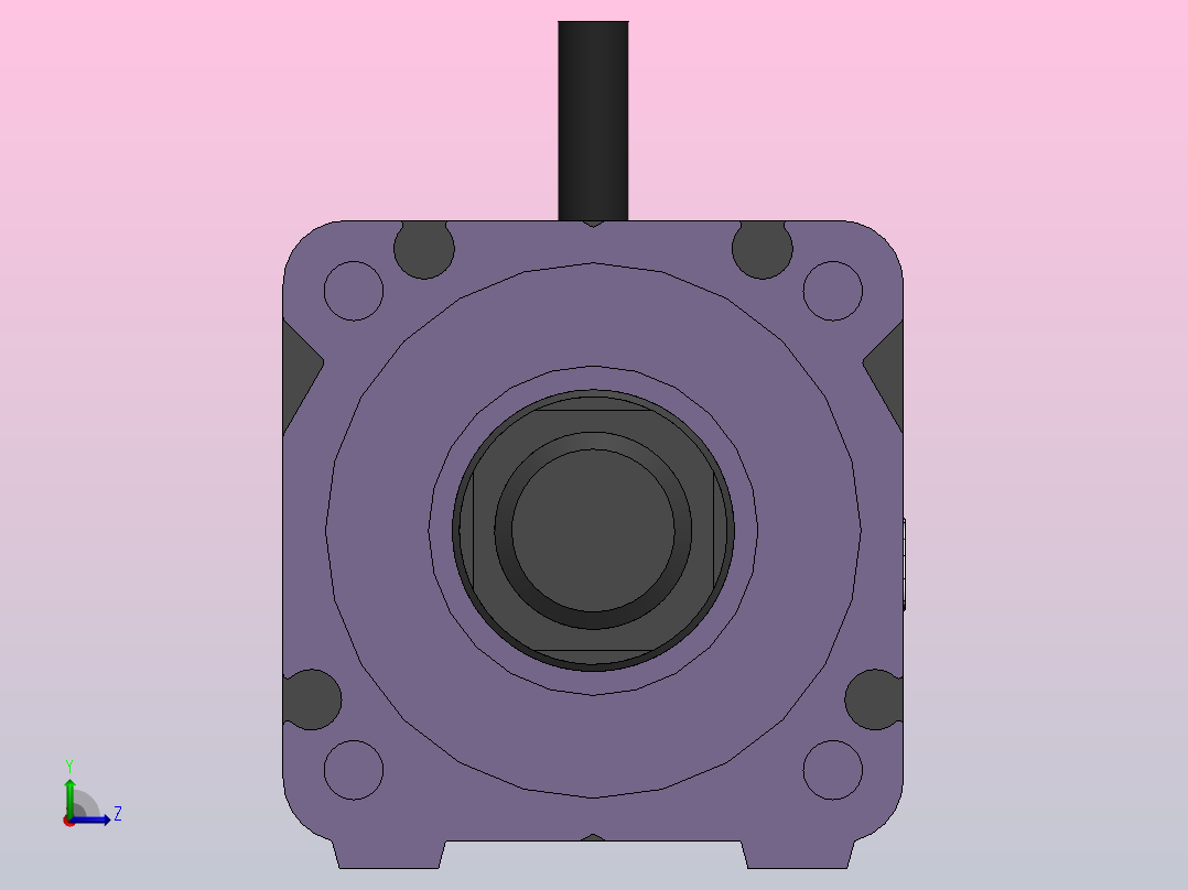 MTC25电动缸-直接安装-42步进[MTC25-300-P10-D-S42-S2-P]左视图