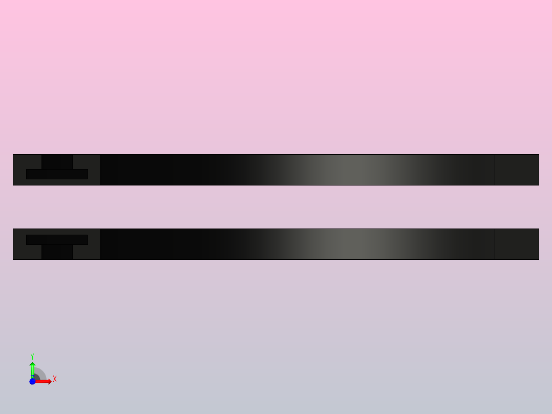 ZWGD-1873-K325-TA90-R500-N1-C1转弯轨道(无轴承)前视图