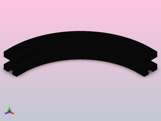 ZWGD-1873-K325-TA90-R500-N1-C1转弯轨道(无轴承)正等轴测缩略图