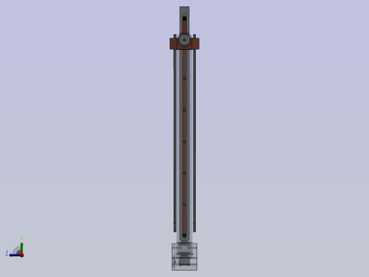 带锁气压缸右视缩略图