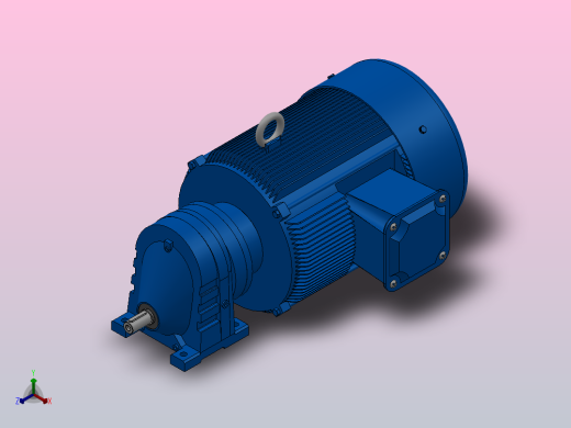 RX57底脚轴伸式安装斜齿轮减速机RX57-Y5.5-4P-132S-M1-0°