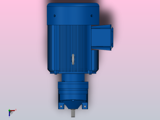 RX57底脚轴伸式安装斜齿轮减速机RX57-Y5.5-4P-132S-M1-0°俯视缩略图