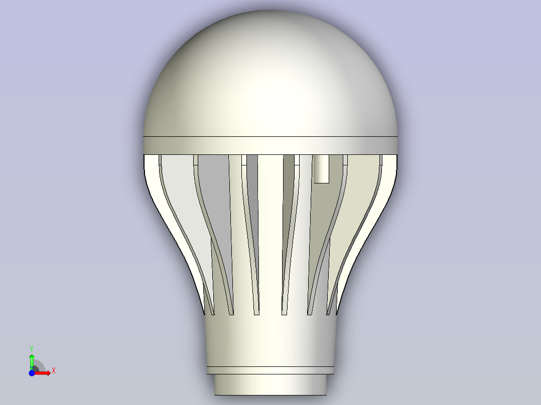 LED环泡灯前视图