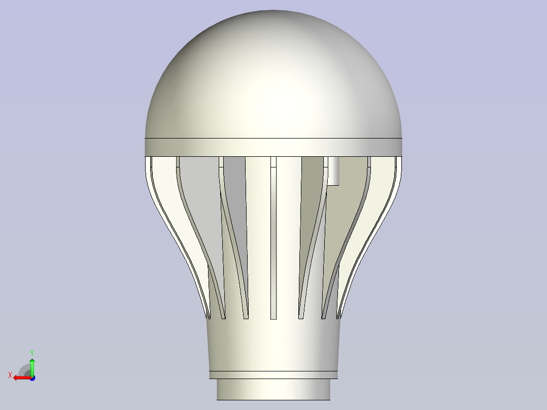 LED环泡灯后视图
