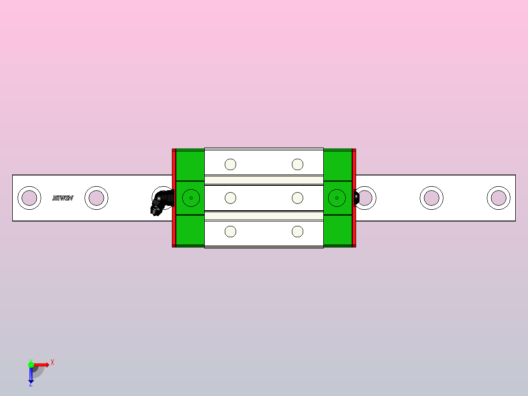 直线导轨RGL30CA1R300Z0H俯视图