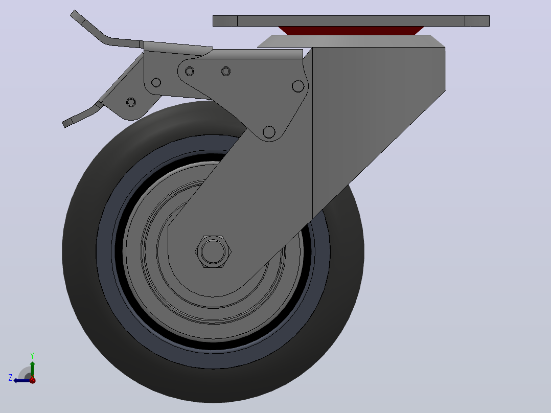 Z13-01B-150-202G重型轮[Z13-01B-125-202G]右视图