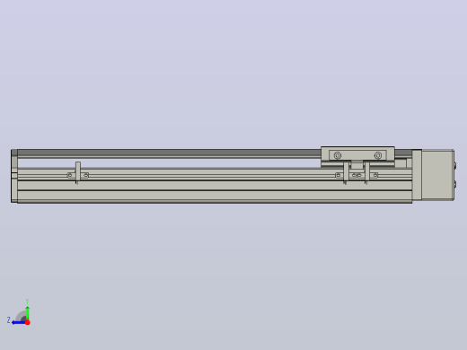 SYS12-BL-300-200W滚珠花健、支撑座、滚珠丝杠、交叉导轨、直线模组.STEP右视缩略图