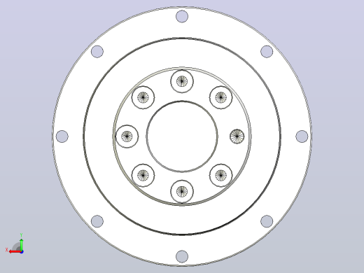 SPG行星减速机3D模型STP格式后视缩略图