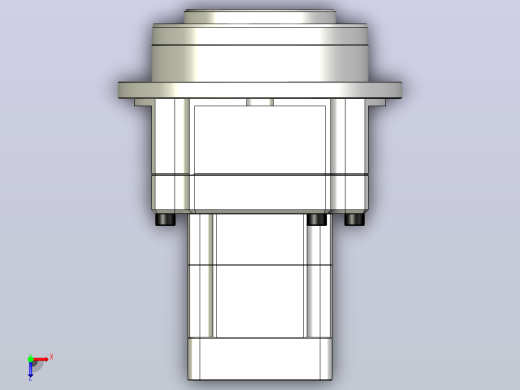 SPG行星减速机3D模型STP格式俯视缩略图