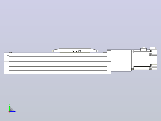 滚珠丝杠直线轴内置导轨TPA-GCR-80-1610C-L100-M-M40-N3左视缩略图
