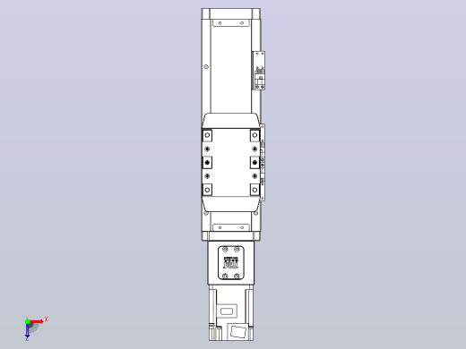 滚珠丝杠直线轴内置导轨TPA-GCR-80-1610C-L100-M-M40-N3俯视缩略图