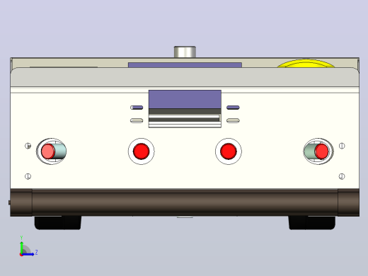 潜伏型AGV运料车3D图纸模型左视缩略图