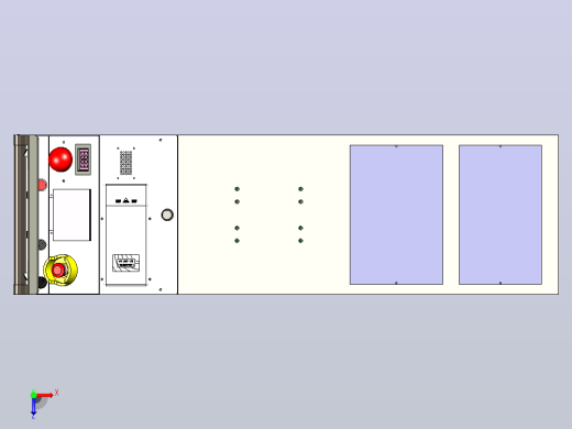 潜伏型AGV运料车3D图纸模型俯视缩略图