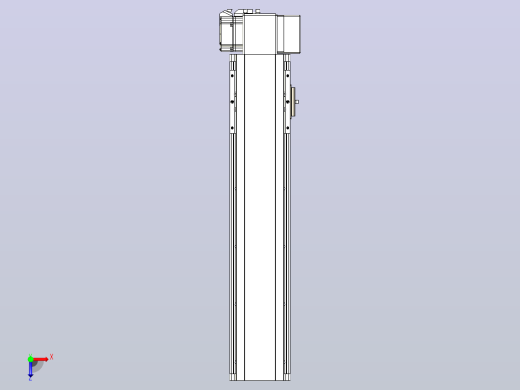 皮带直线轴半封闭可选导轨TPA-HNB-105D-90-L350-LP-Y-P20-N3俯视缩略图