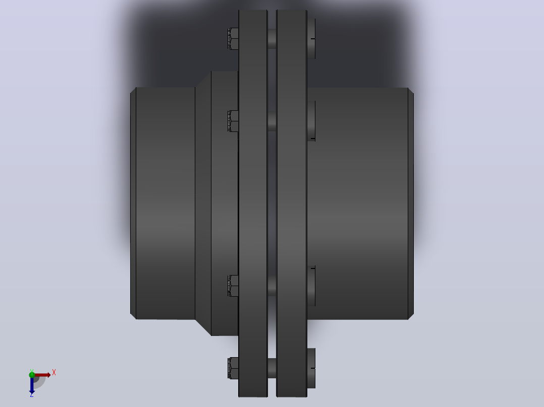 LT型弹性套柱销联轴器_LT13联轴器Z120×212／Z120×167俯视图