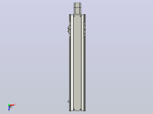 SYS14-550-BC-200W滚珠花健、支撑座、滚珠丝杠、交叉导轨、直线模组.STEP俯视缩略图