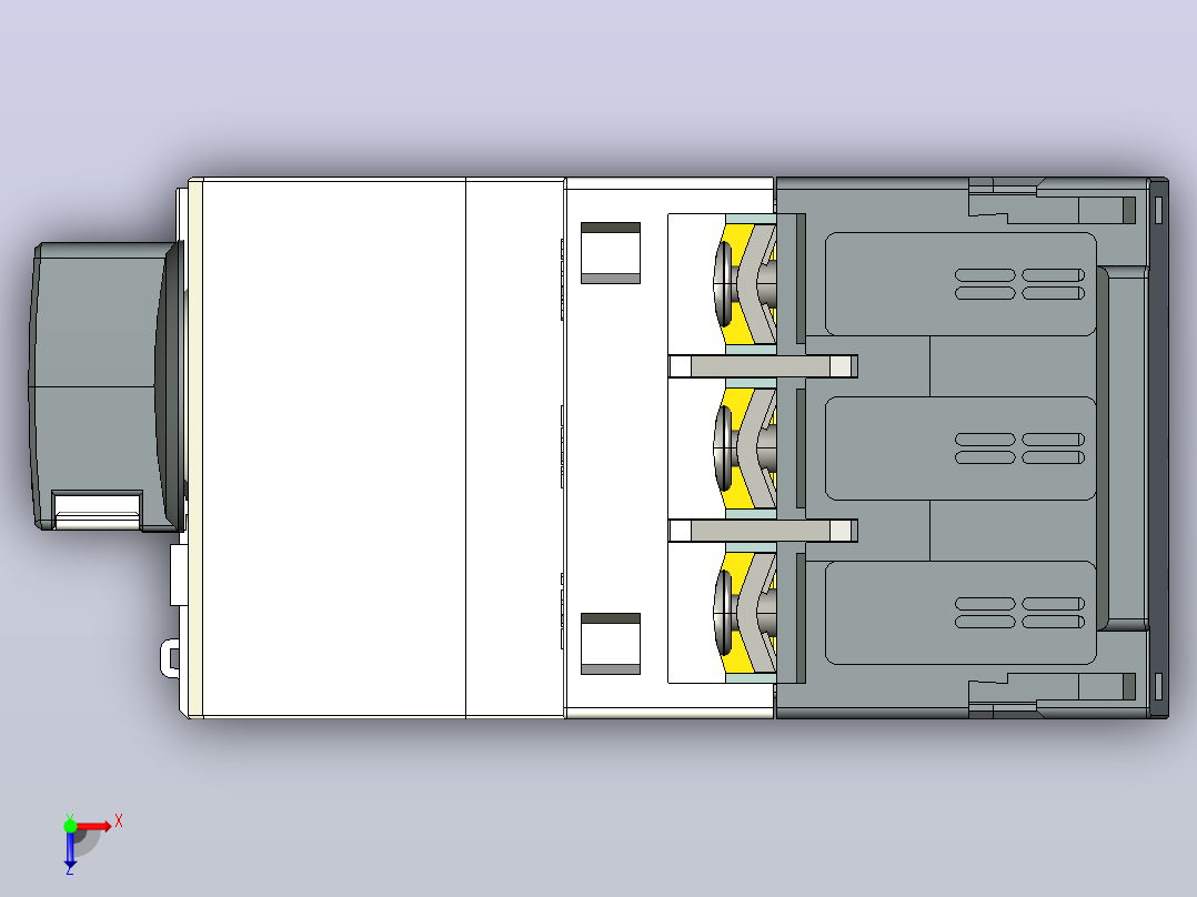 NS2-25X～32X交流电动机起动器三维模型202204俯视图