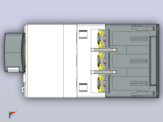 NS2-25X～32X交流电动机起动器三维模型202204俯视缩略图
