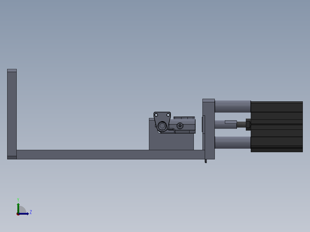 喷气管总成封15压盖工装左视图
