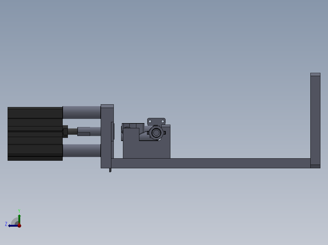 喷气管总成封15压盖工装右视图