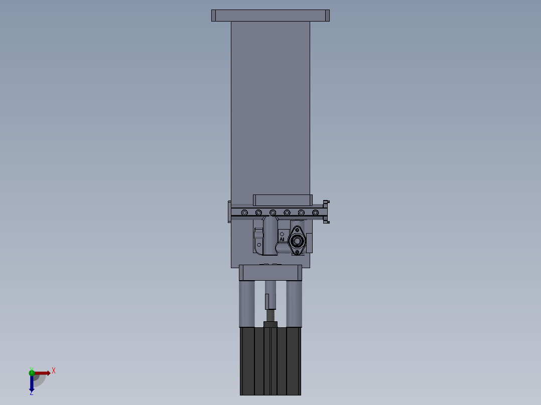喷气管总成封15压盖工装俯视图