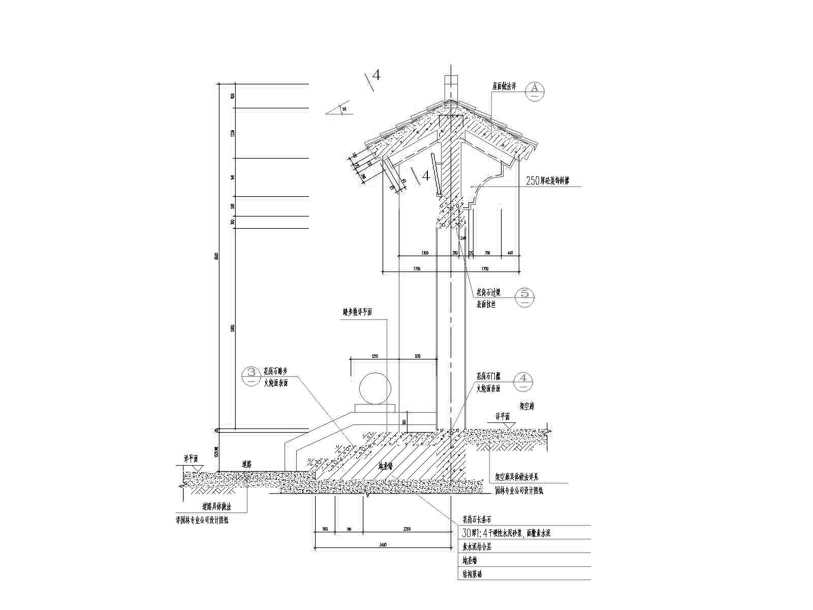 30套牌坊门楼建筑结构设计CAD图纸中式仿古建筑素材图集