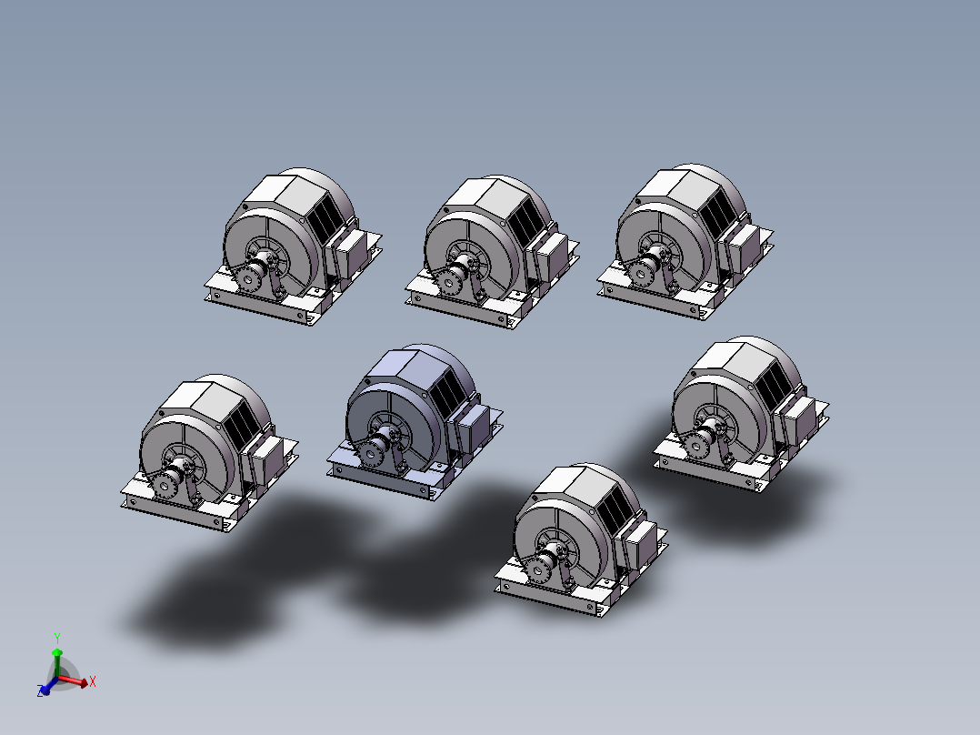 (同步电机）TFW950系列三相无刷同步电机 宁波迈力电机制造有限公司_1741主视图