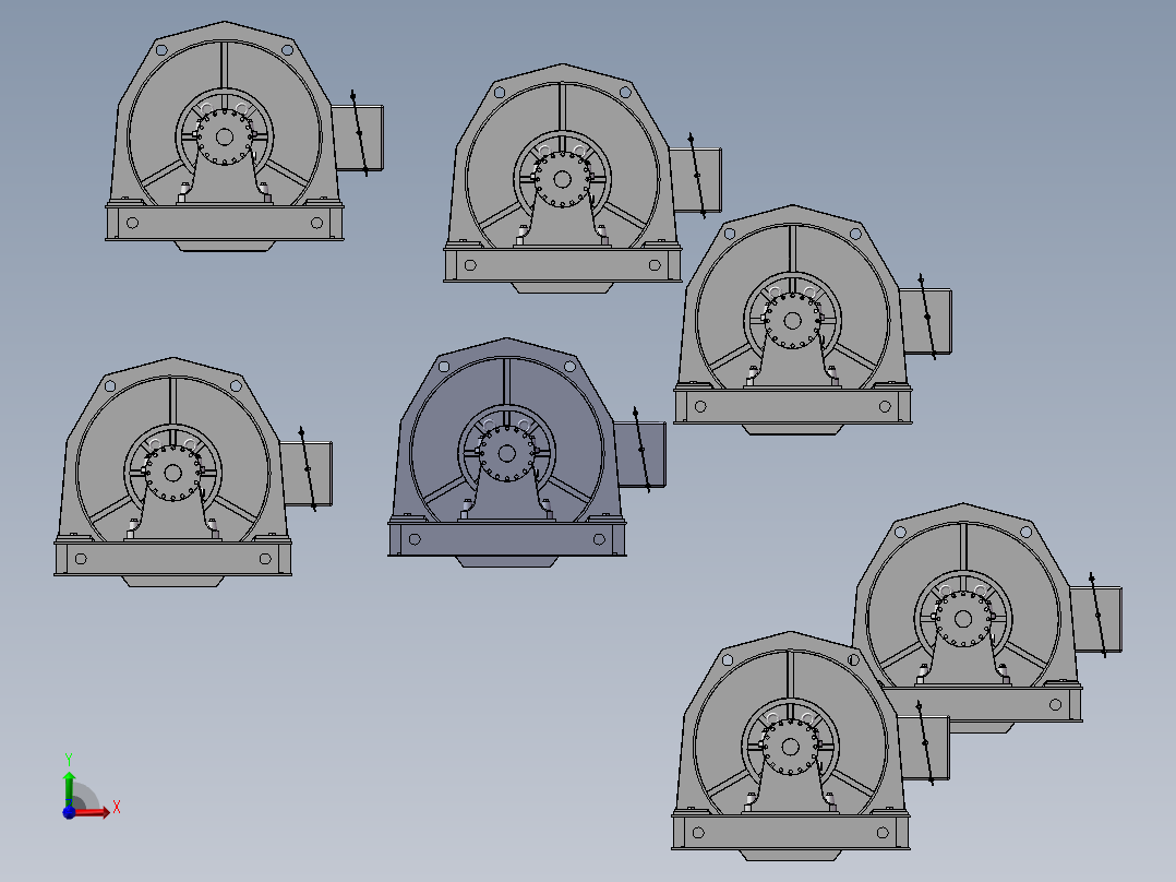(同步电机）TFW950系列三相无刷同步电机 宁波迈力电机制造有限公司_1741前视图