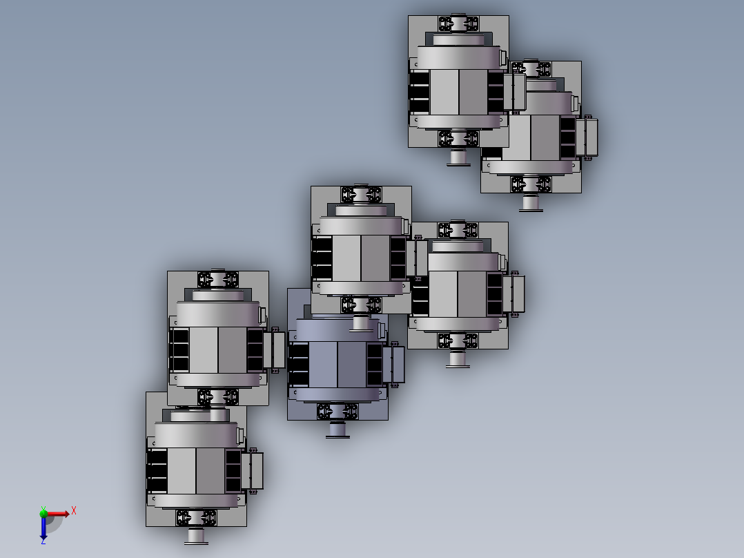 (同步电机）TFW950系列三相无刷同步电机 宁波迈力电机制造有限公司_1741俯视图
