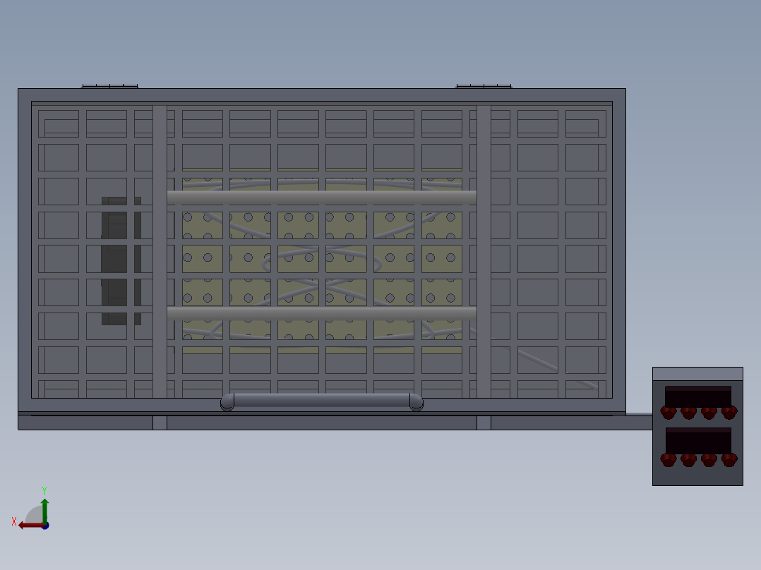 温度控制装置设备后视图