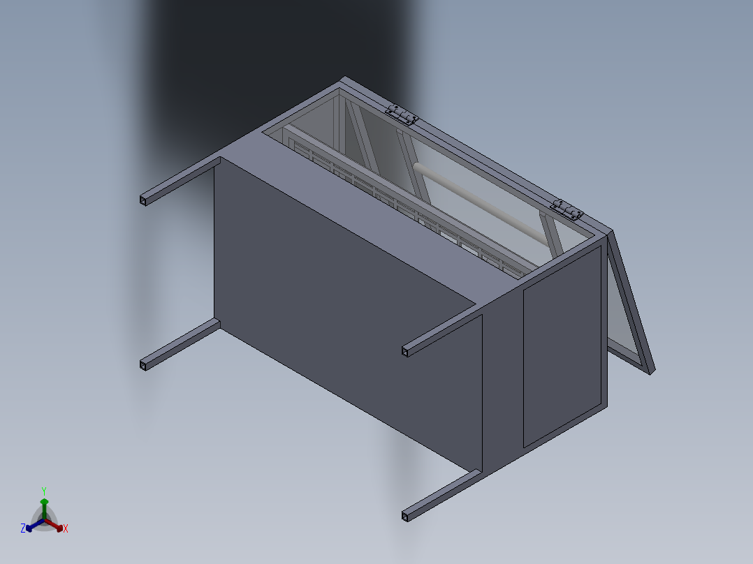 温度控制装置设备正等轴测图