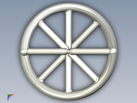 SOLIDWORKS DNA造型吊坠设计俯视缩略图