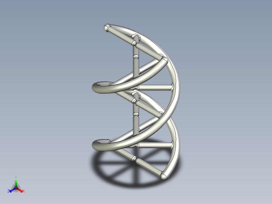 SOLIDWORKS DNA造型吊坠设计正等轴测图