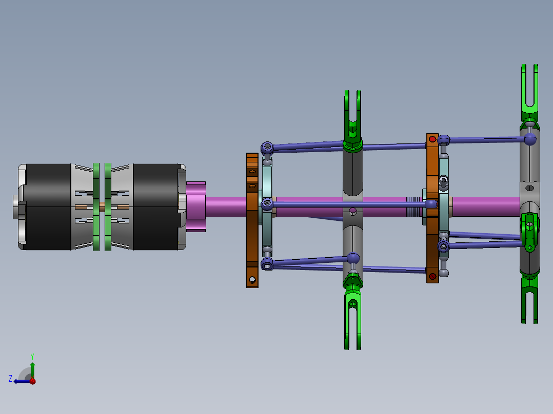 共轴回转机构右视图