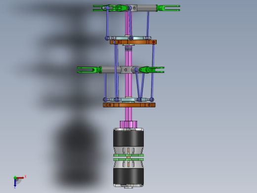 共轴回转机构俯视缩略图