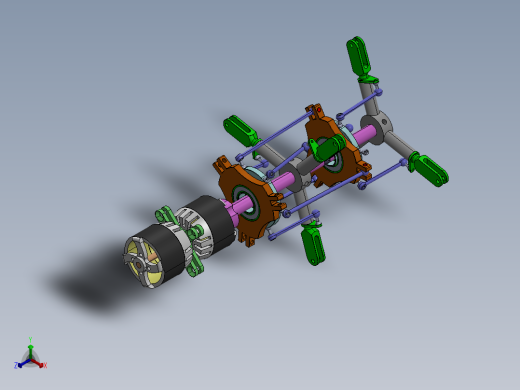共轴回转机构正等轴测缩略图