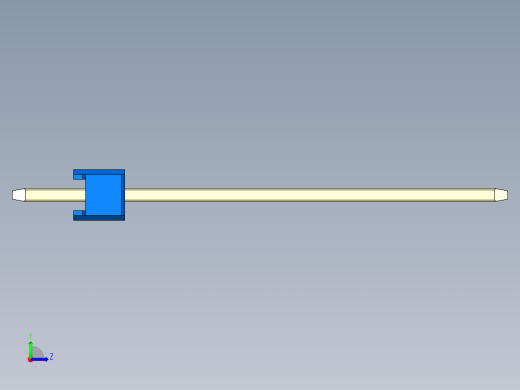 彩色公头100mil（2.54mm）系列-DS1021_blue_1x15p_100mil_Type19_rev1.0左视缩略图